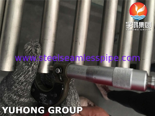 ASME SB338 Gr7 UNS R52400 ท่อเหล็กผสมไทเทเนียม-พัลลาเดียมสําหรับเครื่องปรับความหนา