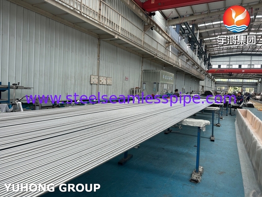 ASME SA249 TP316L ท่อเหล็กไร้ขัดเหล็ก welded ท่อกันการกัดกร่อนสูงสําหรับเครื่องแลกเปลี่ยนความร้อน