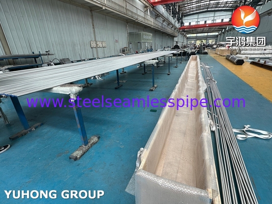 ASME SA249 TP316L ท่อเหล็กไร้ขัดเหล็ก welded ท่อกันการกัดกร่อนสูงสําหรับเครื่องแลกเปลี่ยนความร้อน