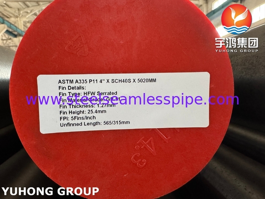 หลอดเชื่อมต่อระดับความถี่สูง Helical Serrated Welding Pipe Fin Tubes HFW