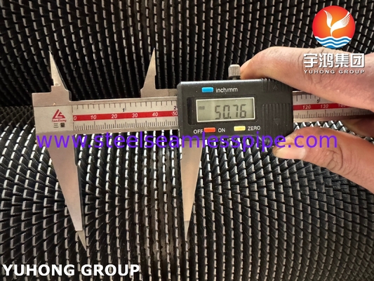 หลอดเชื่อมต่อระดับความถี่สูง Helical Serrated Welding Pipe Fin Tubes HFW