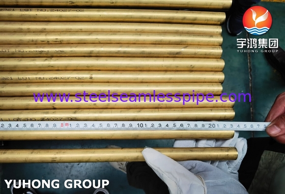 ASTM B111 C68700 ท่อนิกเกิลทองแดงสําหรับการใช้งานในเครื่องปรับความร้อนและเครื่องแลกเปลี่ยนความร้อน