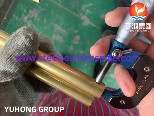 ASTM B111 C68700 ท่อนิกเกิลทองแดงสําหรับการใช้งานในเครื่องปรับความร้อนและเครื่องแลกเปลี่ยนความร้อน