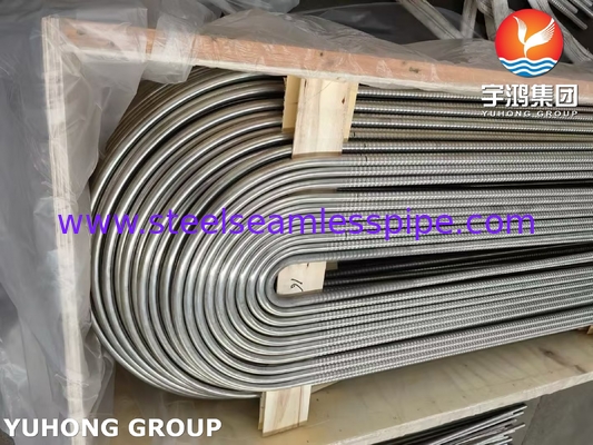ASTM A213 TP304 304L สแตนเลสท่อ corrugated ท่อแลกเปลี่ยนความร้อน U Bend