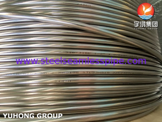ASTM A269 TP316L สายท่อไร้รอยเหล็กไร้ขัด NACE MR0175 ความสอดคล้อง