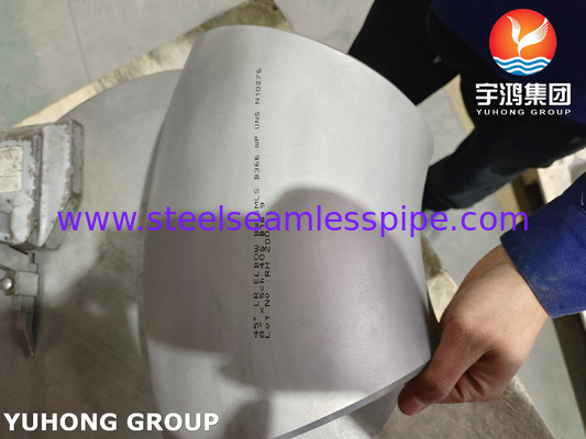 ASTM B366 UNS N10276 / Hastelloy C276 เอลโคว์ Hastelloy Steel Buttweld Fitting