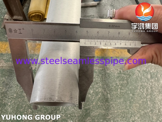 ASTM A790 S32750 ท่อเหล็กแบบสองแบบไร้รอยสําหรับเครื่องประปาและระบบเย็น