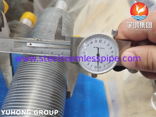 ประเภท L หลอดขีดผูก ASME SA249 TP316L กับ Al1100 สําหรับเครื่องเย็นอากาศ