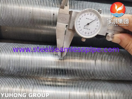 ประเภท L หลอดขีดผูก ASME SA249 TP316L กับ Al1100 สําหรับเครื่องเย็นอากาศ