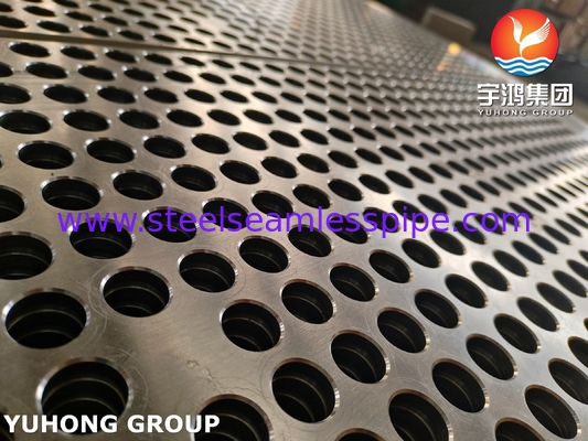 ผนังท่อเหล็กสแตนเลส ASTM A335 ASME SA335 F5N OD 1761MM*182MM 2476HOLES*19.25MM การใช้งานแลกเปลี่ยนความร้อน
