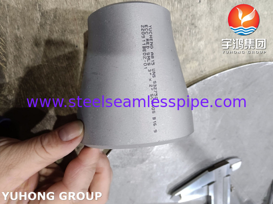 ASTM A815 UNS S32750 เครื่องลดความร้อนในสภาพแวดล้อมที่มีเคลอรีนอุณหภูมิสูง