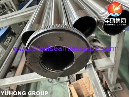 ASTM A270 TP304 ท่อสแตนเลสสุขภาพที่มีปลายเส้นนอก