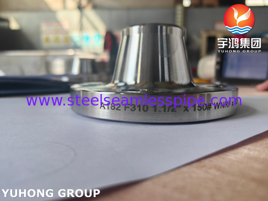 ASTM A182 F310 แฟลนจ์ WNRF สแตนเลสไร้ขัด ASME B16.5 แฟลนจ์สแตนเลสโกหก