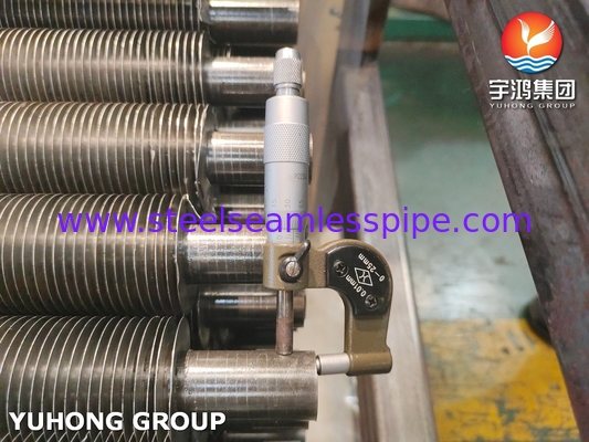 ASME SA179 อัลลูมิเนียม 1060 ท่อปีกที่ติดตั้ง ปีกประเภท G สําหรับเครื่องประปา ระบบเย็น