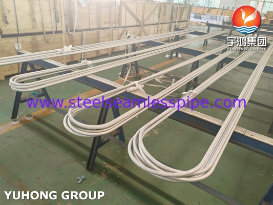 เครื่องแลกเปลี่ยนความร้อนโรงแปรรูป TP304 U Bend Tube