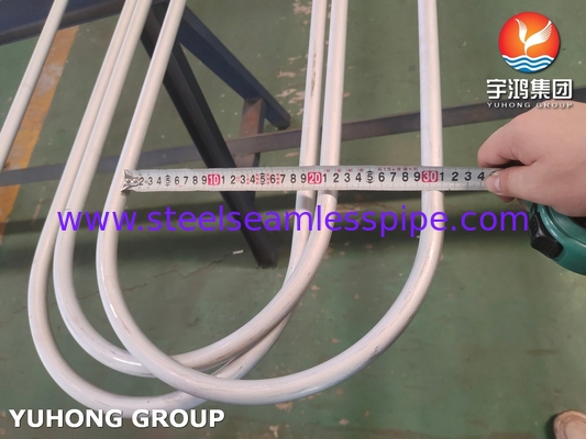 เครื่องแลกเปลี่ยนความร้อนโรงแปรรูป TP304 U Bend Tube