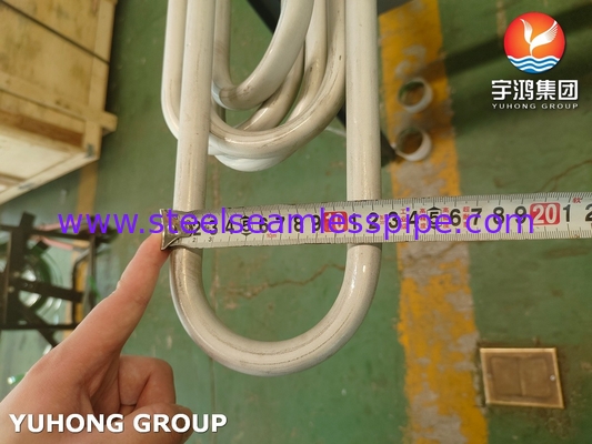 เครื่องแลกเปลี่ยนความร้อนโรงแปรรูป TP304 U Bend Tube