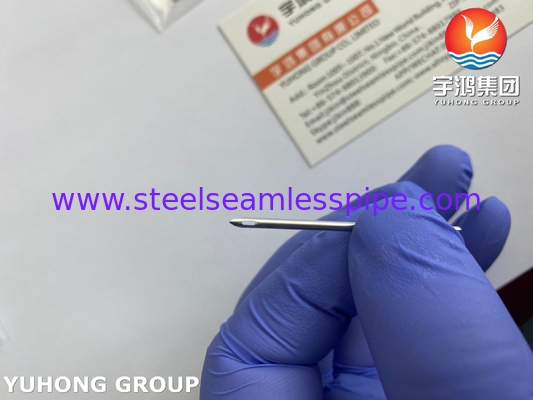 หลอดเข็มตาหลังเหล็กไร้ขัดเหล็ก ISO9626 AV กล่องเข็มสําหรับการไดอลิส