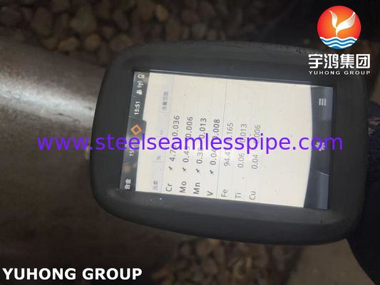 ASTM A335 / ASME SA335 P5 ท่อเหล็กไนเคิลเหล็กสแตนเลส ไม่มีรอยสําหรับการใช้งานอุณหภูมิสูง