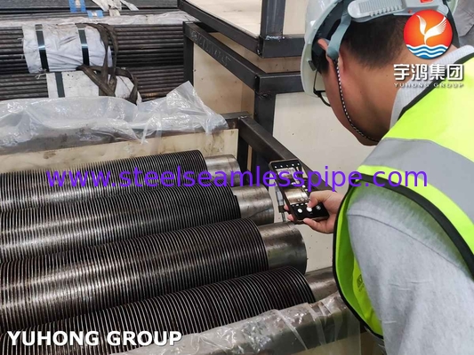 ASTM A106 Gr.B เหล็กกล้าคาร์บอน U Bend Finned Tube สำหรับท่อแลกเปลี่ยนความร้อน NDE มีจำหน่าย