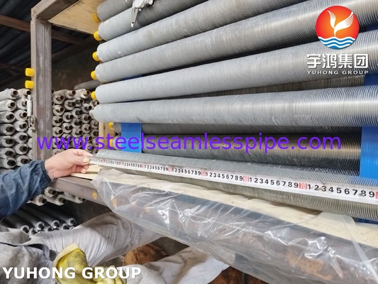 ASME SA249 TP316L หลอดปีกบิดด้วย Al1100 ปีกสตริปสําหรับเครื่องเย็นอากาศ