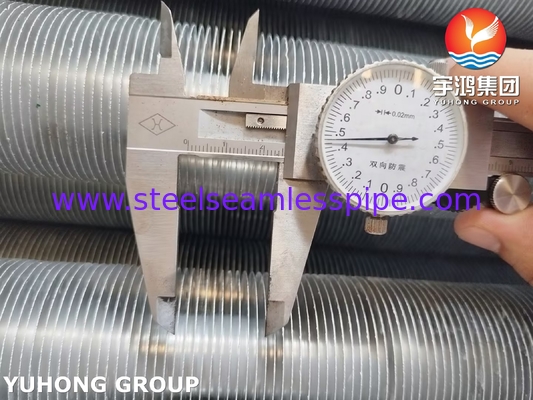 ประเภท L หลอดขีดผูก ASME SA249 TP316L กับ Al1100 สําหรับเครื่องเย็นอากาศ
