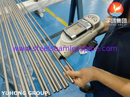 ASME SB622 UNS N10276 / 2.4819 ท่อโลหะผสมนิกเกิลแบบไม่มีตะเข็บ Hastelloy C276 ปลายท่อมีเกลียว