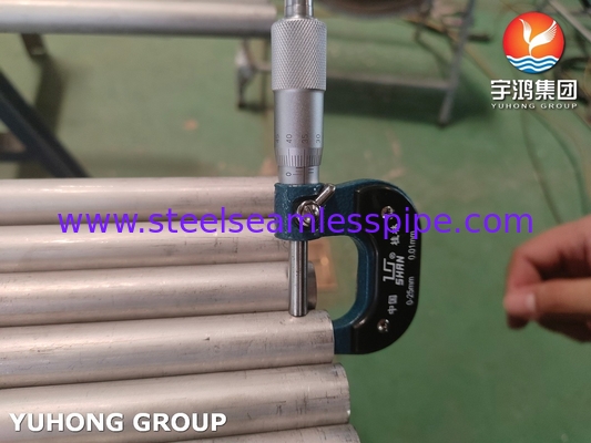 ASME SA789 / ASTM A789 S32750 กลมเหล็กดับเพลส ท่อไร้รอยสําหรับเครื่องแลกเปลี่ยนความร้อน การใช้งานทางเคมี