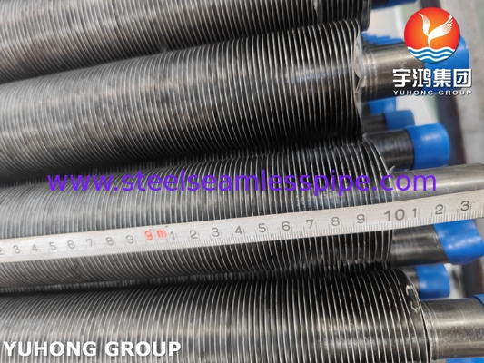 ASME SA209 TP304 สแตนเลส ท่อปีกที่ติดตั้ง ปีกชนิด G กับปีกอะลูมิเนียม 1060