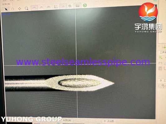 ท่อเข็มเอียงตัดด้านหลังสแตนเลสสตีล 26G สำหรับการเจาะทางการแพทย์ ISO9626 SUS304