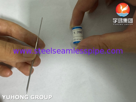 ท่อเข็มทางการแพทย์ SUS304, ใบมีดแลนเซ็ท, ปลายเอียง, ISO9626, ISO7864