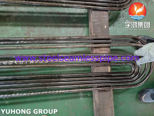 ASTM A213 / ASME SA213 T9 U Bend Tube Alloy Steel Seamless Heat Exchanger Tube ท่อเปลี่ยนความร้อนแบบไม่มีรอยต่อ