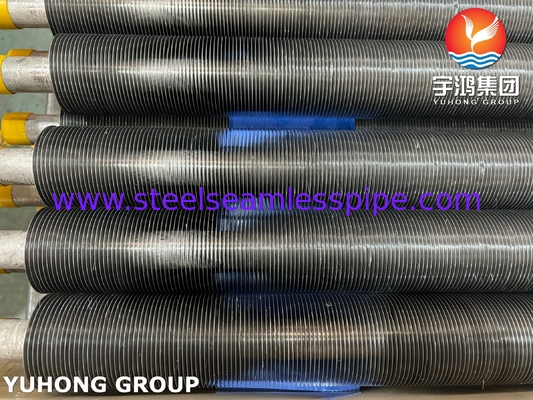 ท่อปีกเหล็กคาร์บอน ASME SA179 กับแผ่นปีกอัลลูมิเนียม 1060 ความสามารถทางอุณหภูมิสูง สําหรับเครื่องเย็นอากาศ