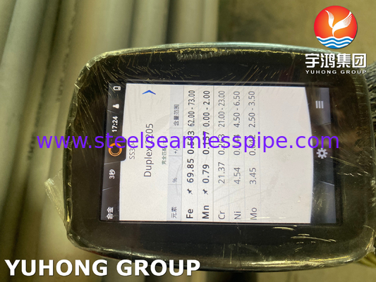 ASTM A790 / ASME SA790 S32205 ท่อเหล็กแบบย้อนหลังไร้รอยสําหรับอุตสาหกรรมน้ํามันและก๊าซ