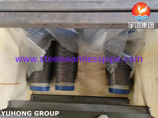 ASME SA312 TP347H ท่อไร้รอยเหล็กไร้ขัด กับ SS Fin Strip สําหรับเครื่องอบอุ่น