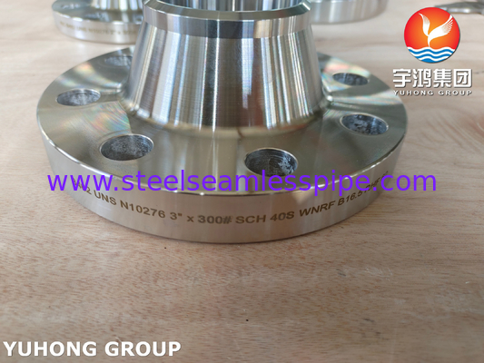 ASTM B564 N10276 นิเคลสแตนเลสสแตนเลสเหล็กโกหก Flanges B16.5 สําหรับการใช้งานอุณหภูมิสูง