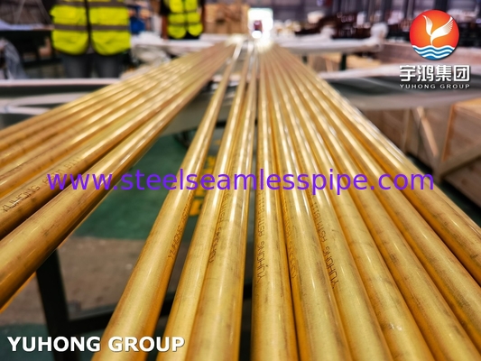 ASME SB111 C68700 ท่อทองแดงไร้สาย O61 สําหรับเครื่องแลกเปลี่ยนความร้อน