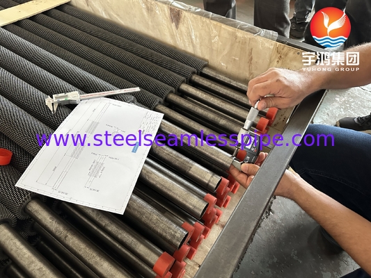 ASME SA213 T22 หลอด HFW ที่มีขีดขีดขีดสําหรับโครงการโรงแปรรูป