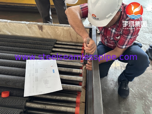 ASME SA213 T22 หลอด HFW ที่มีขีดขีดขีดสําหรับโครงการโรงแปรรูป