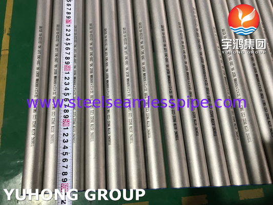 ท่อไร้รอยเหล็กไนเคิล ASTM B622 Hastelloy C22 UNS N06022 สําหรับภาชนะปฏิกิริยา