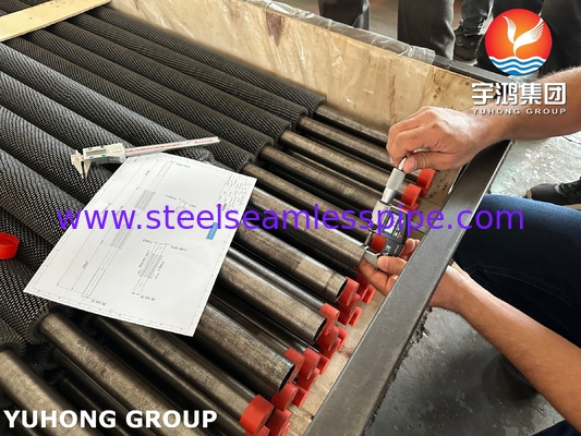ASTM A213 T11 หลอดเหล็กเหล็กสแตนเลสที่ไม่มีเซสม สาย HFW Fin Tube สําหรับโรงแปรรูป