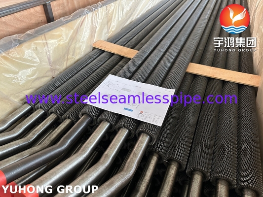 ASTM A213 T11 หลอดเหล็กเหล็กสแตนเลสที่ไม่มีเซสม สาย HFW Fin Tube สําหรับโรงแปรรูป