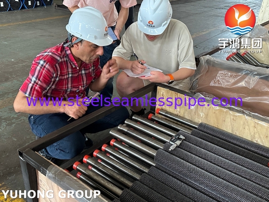 ท่อครีบฟินแบบหยัก เชื่อมด้วยความถี่สูง ท่อ ASTM A213 T11 สำหรับเตาเผาและเครื่องทำความร้อน