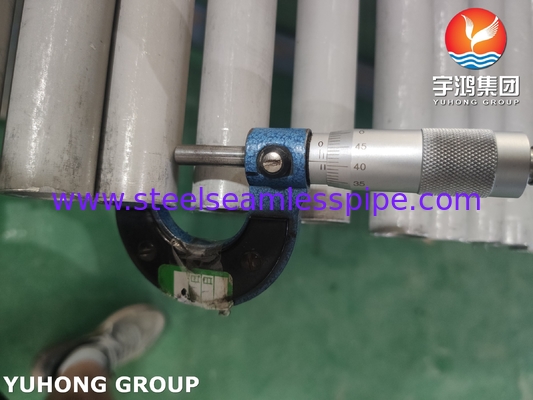 ASTM A249 TP316Ti ท่อผสมเหล็กไร้ขัดเหล็ก โปรแกรมปิโตรเคมี แลกเปลี่ยนความร้อน น้ํามันและก๊าซ