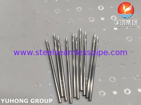 ISO9626 SUS304 หลอดเข็มฟิสทูล่า AV สแตนเลสสตีลเกรดทางการแพทย์สำหรับฟอกเลือด