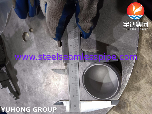 ASTM A815 UNS S32750 อุปกรณ์ประกอบหมวกเหล็กไร้ขัดสําหรับความดันสูง