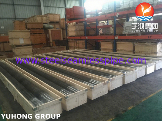 ท่อไร้รอยต่อเหล็กกล้าคาร์บอน API 5L X65 หุ้มด้วย Inconel 625