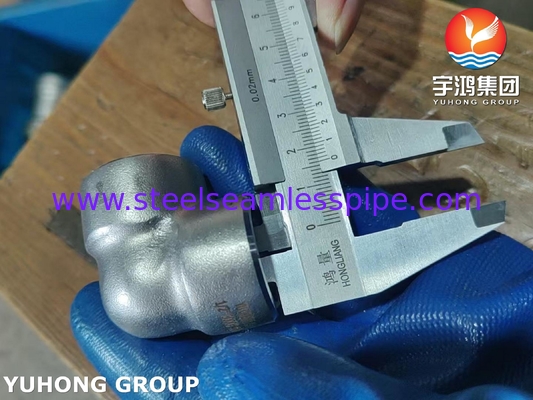 ASTM A182 F53 S32750 ซุปเปอร์ ดับเพล็กซ์ สแตนเลส ฟิต 90Deg Elbow B16.11 การใช้งานทางเคมี