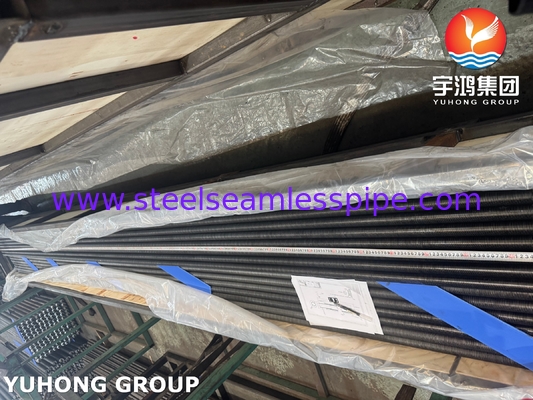 ASME SA179 หลอดปีกชนิด L แบบบานที่มีปีก AL1060 สําหรับเครื่องแลกเปลี่ยนความร้อนที่เย็นด้วยอากาศ