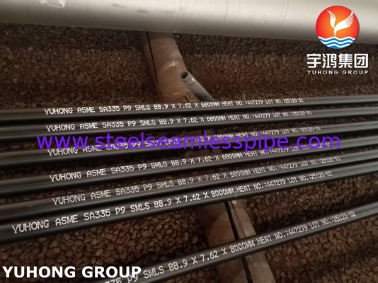 ท่อเหล็กอัลลอยเฟอร์ริติก ASTM A335 P9 สำหรับอุณหภูมิสูง